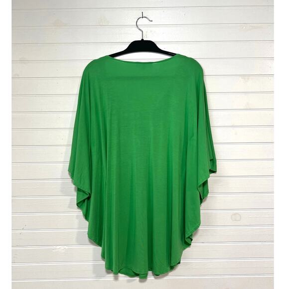 Melissa Odabash Size Medium Kimono Swim Cover Up Top Green Flowy Modal - Picture 2 of 9
